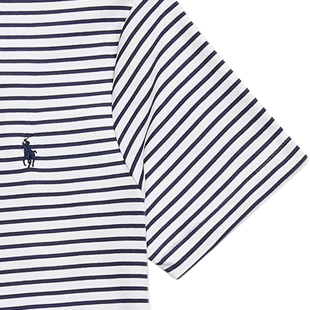 Polo Ralph Lauren Custom Slim Striped Soft Cotton T-Shirt - White Stripe