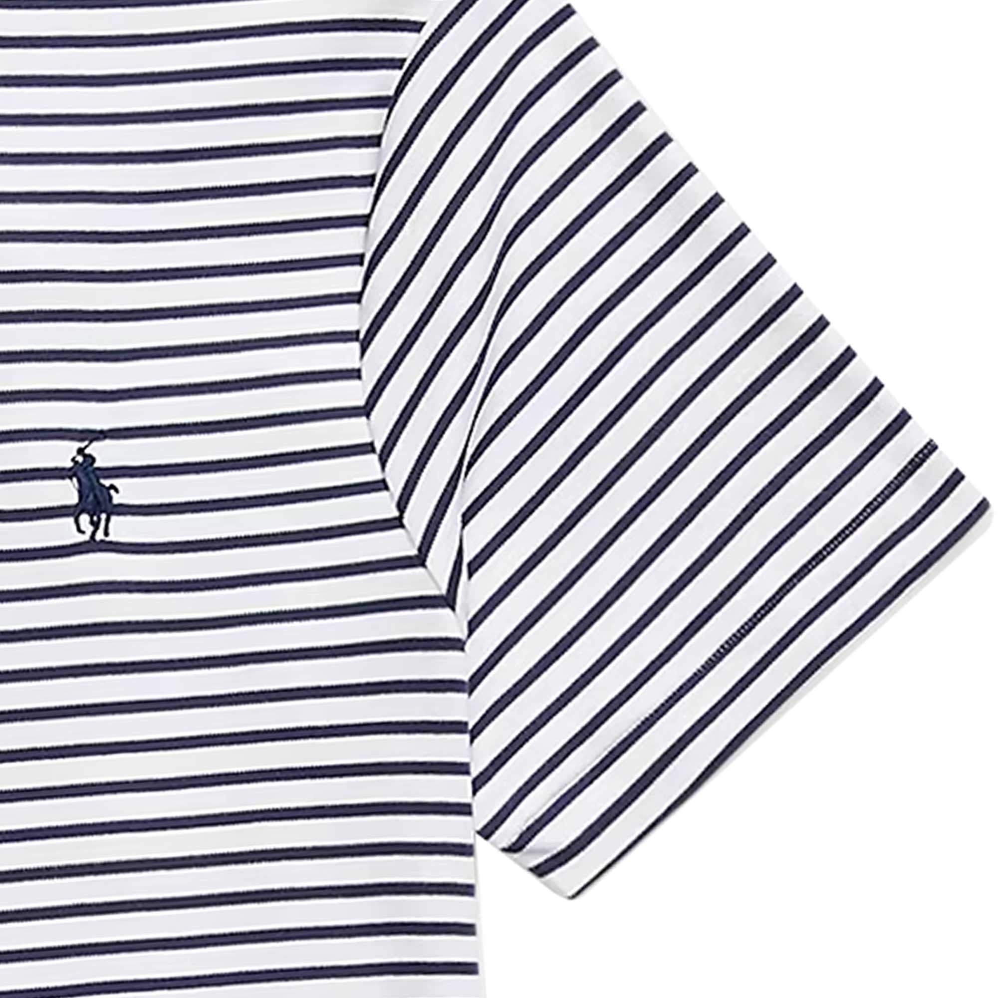 Polo Ralph Lauren Custom Slim Striped Soft Cotton T-Shirt - White Stripe