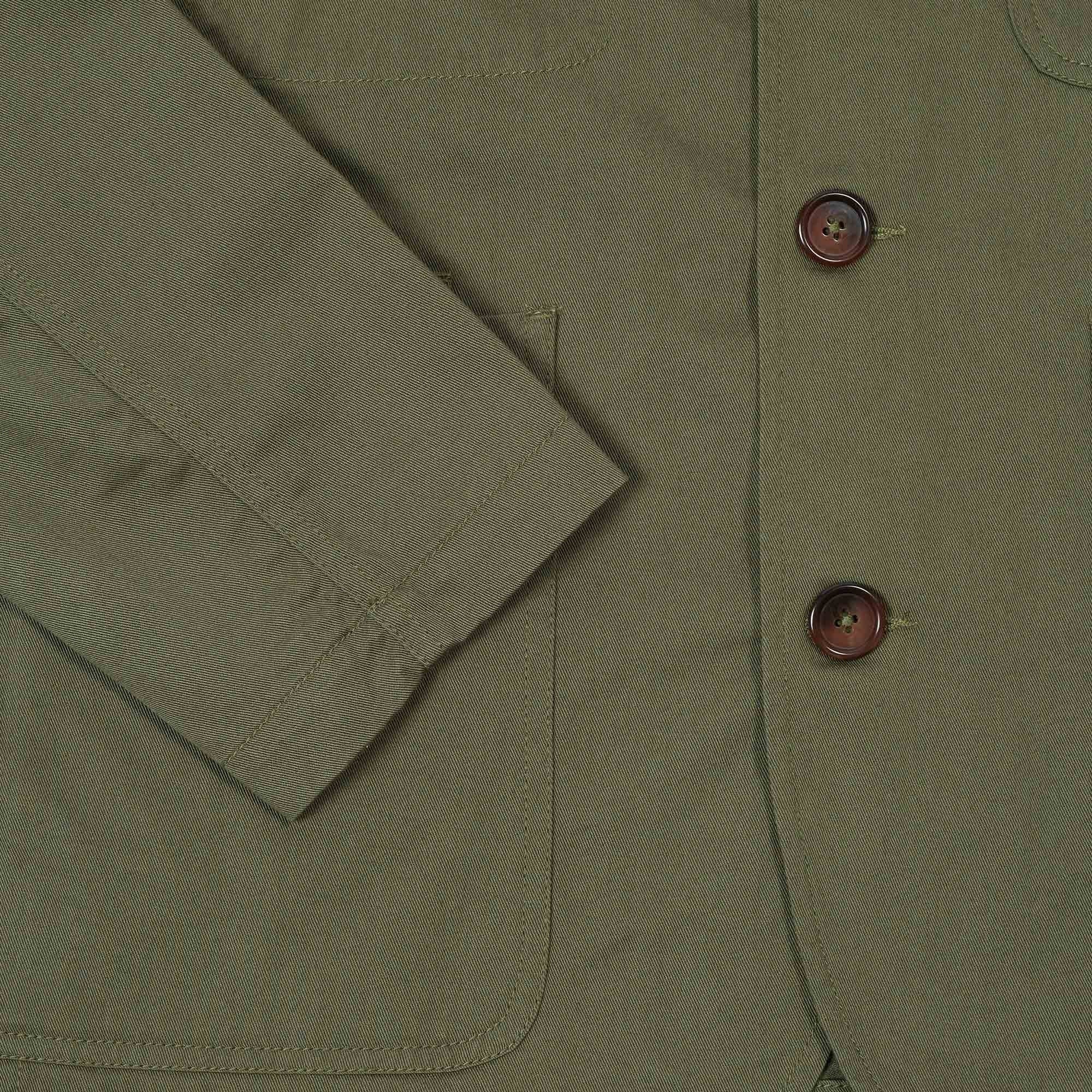 Universal Works Bakers Jacket - Light Olive