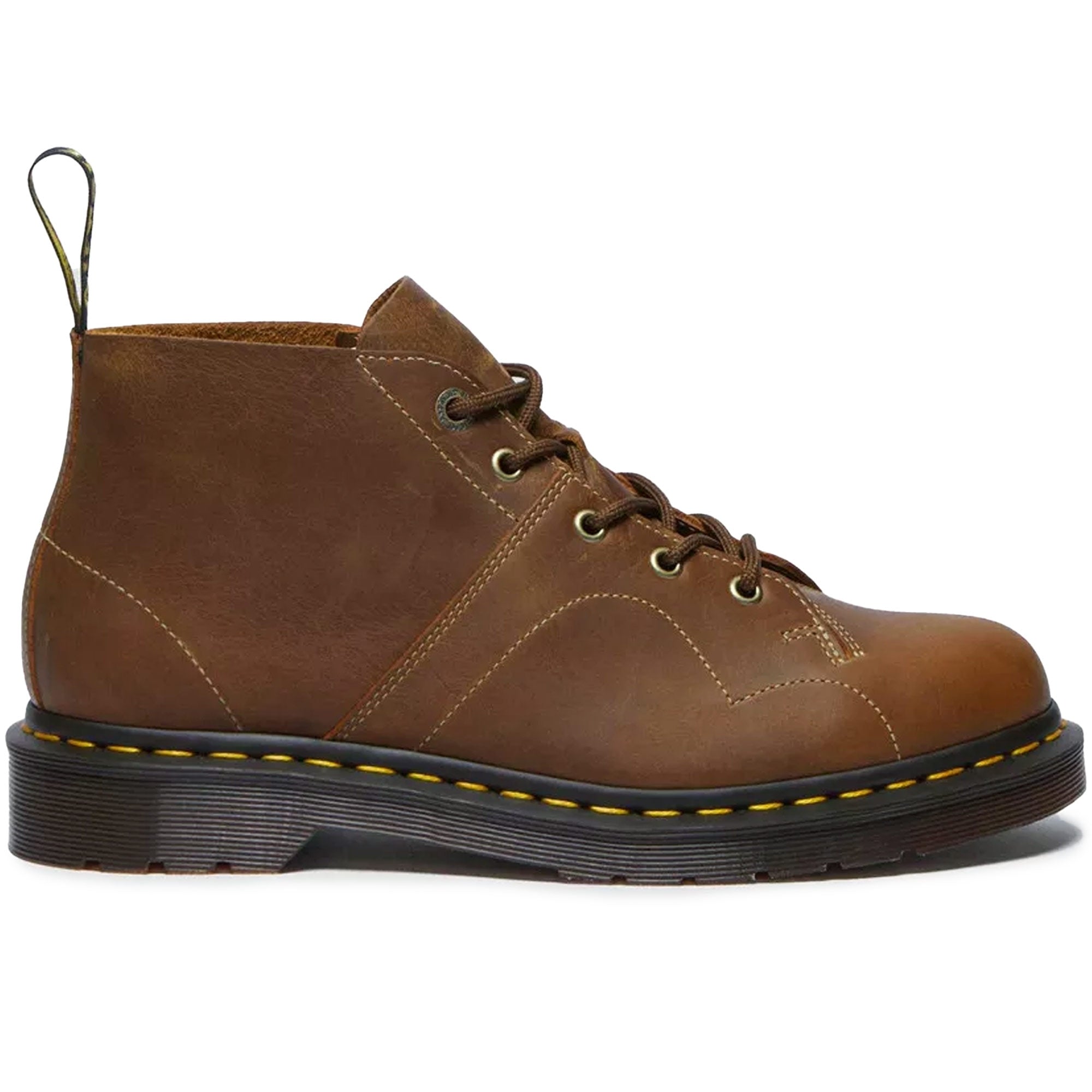 Dr. Martens Burnished Waxy Church Monkey Boots - Tan