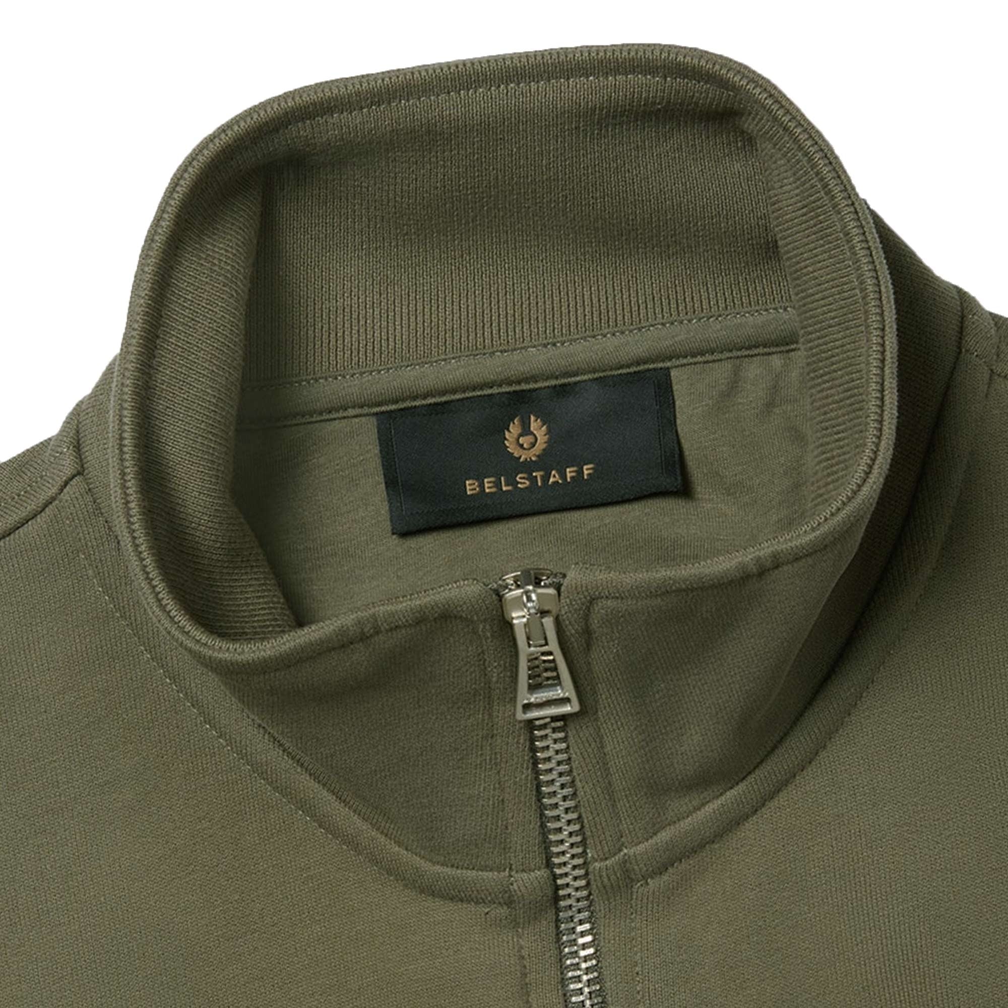Belstaff Quarter Zip Sweatshirt - Surplus Green
