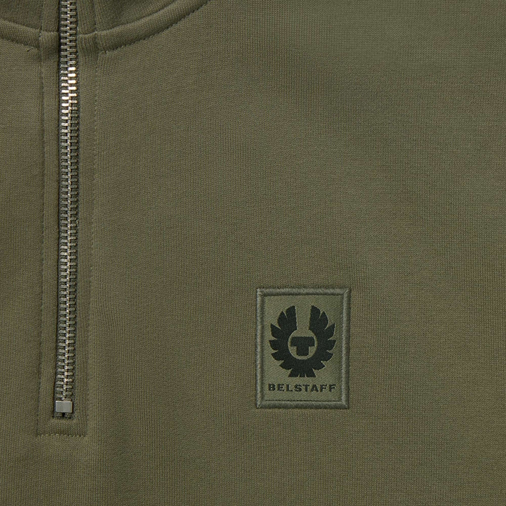 Belstaff Quarter Zip Sweatshirt - Surplus Green