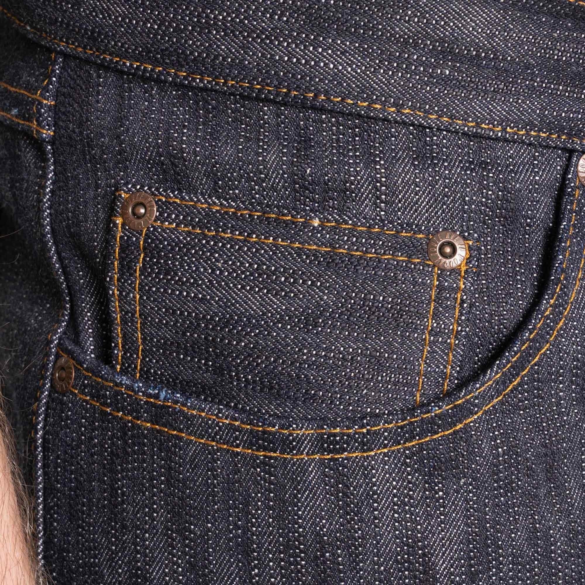 Naked and Famous Denim Weird Guy Sakura Slub Selvedge Jeans - Indigo