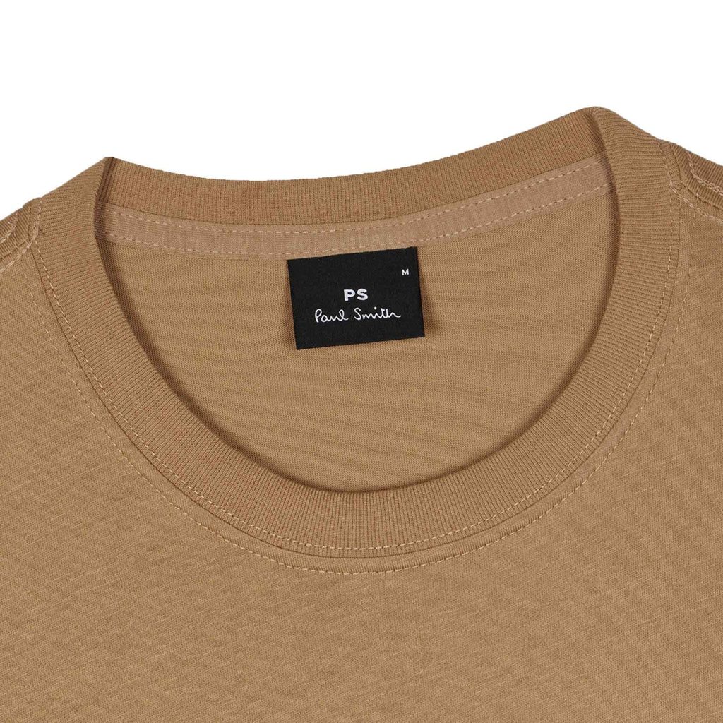 Paul Smith Organic Cotton Zebra Logo T-Shirt - Camel