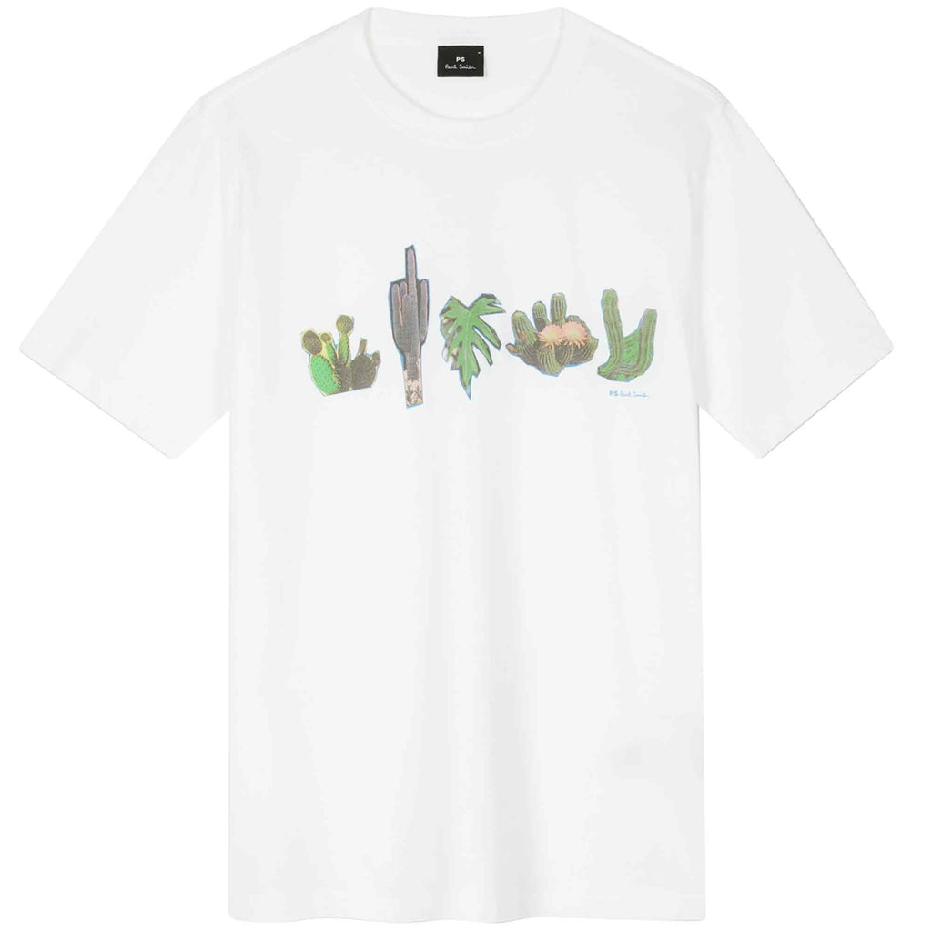 Paul Smith Cactus Print T-Shirt - White