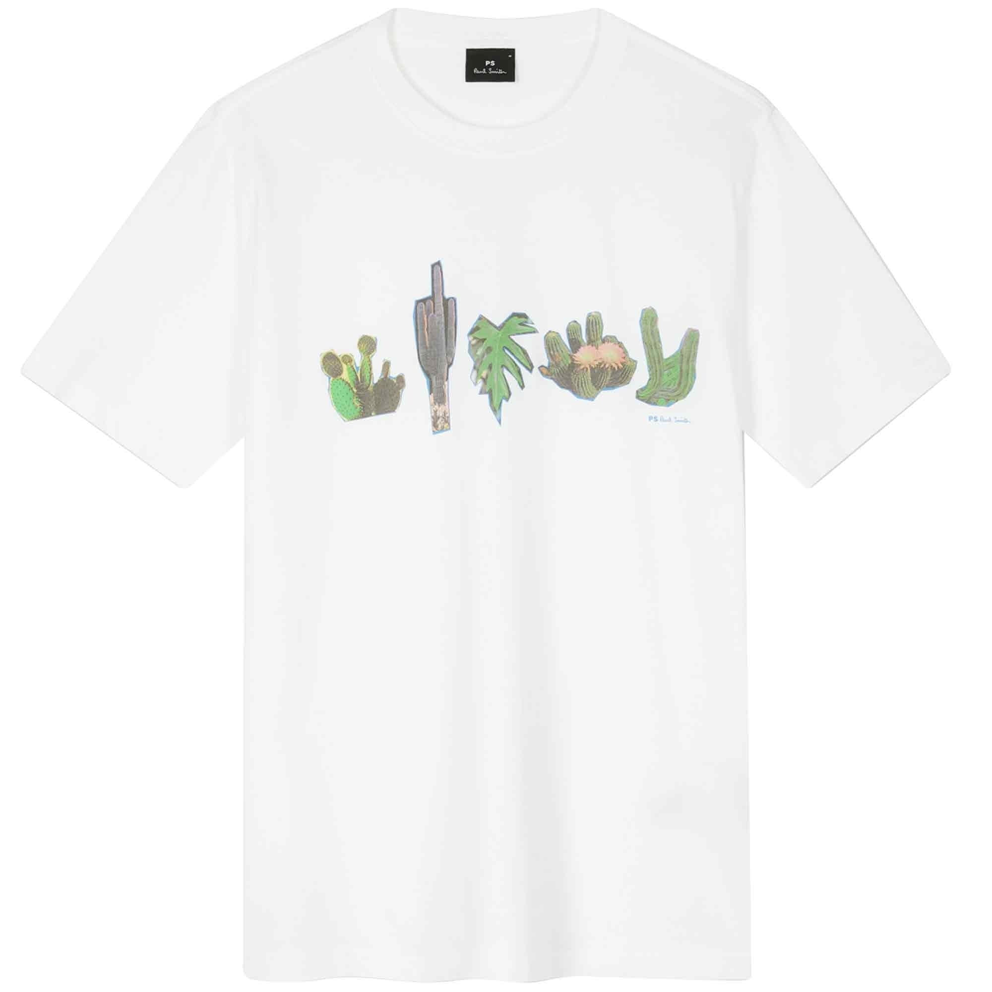 Paul Smith Cactus Print T-Shirt - White