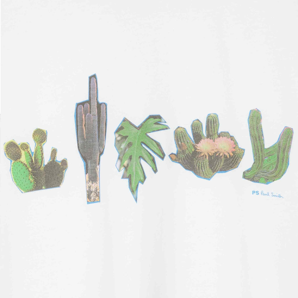 Paul Smith Cactus Print T-Shirt - White