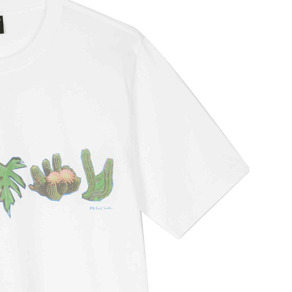 Paul Smith Cactus Print T-Shirt - White