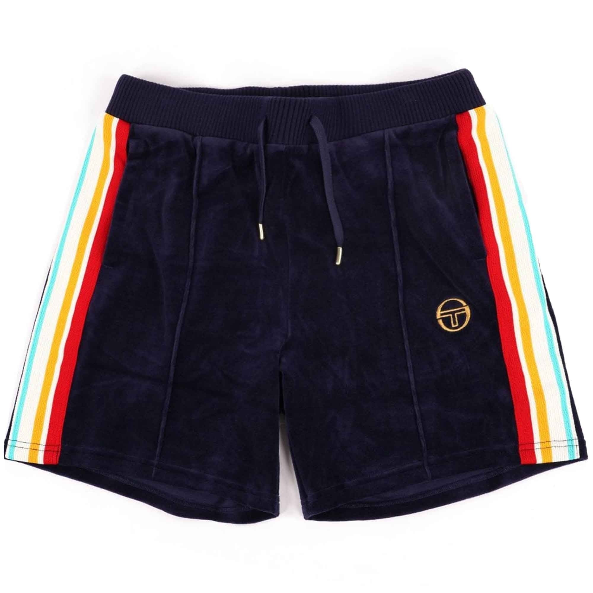 Sergio Tacchini Slice Velour Shorts - Maritime Blue