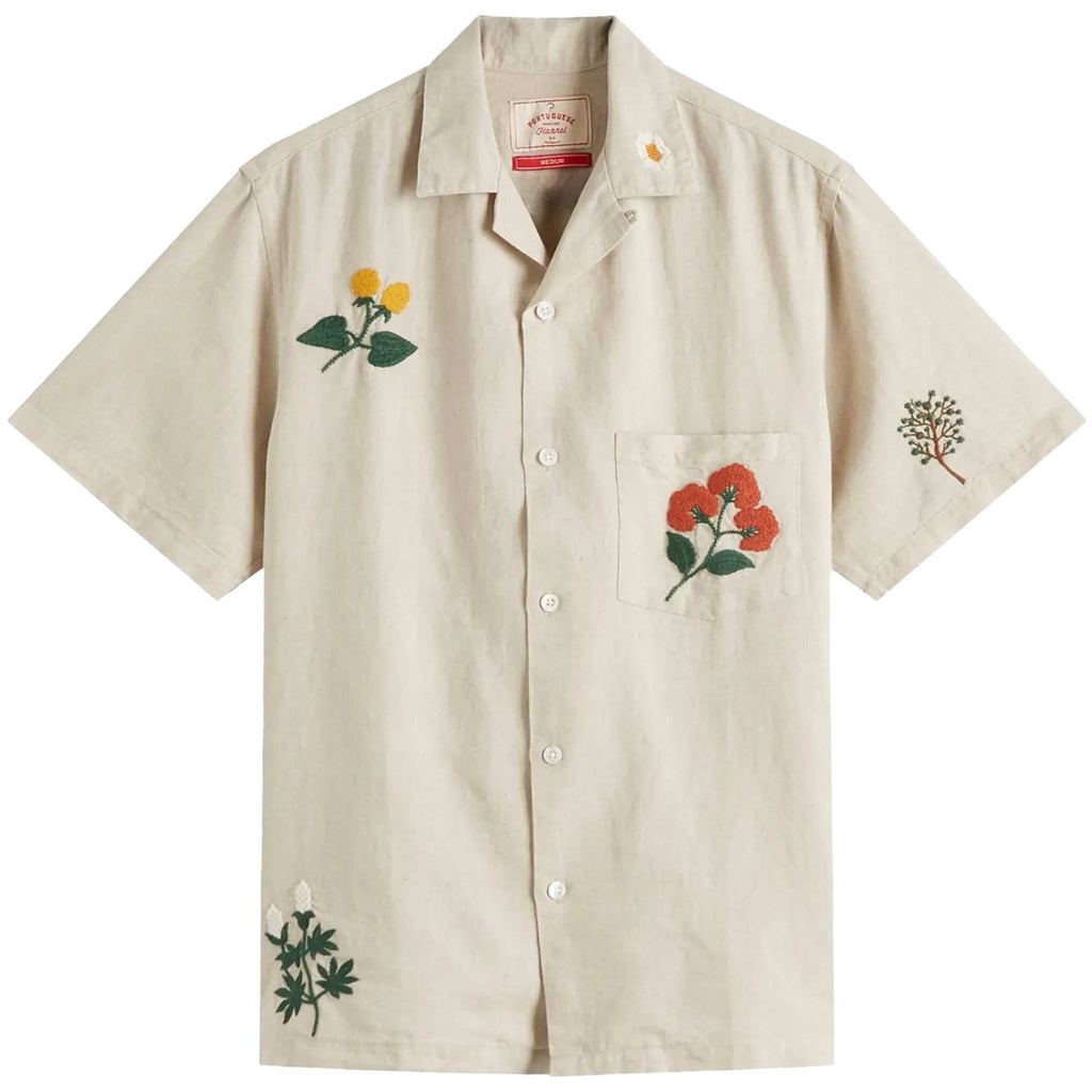 Portuguese Flannel Spring 3 Embroidered Vacation Shirt - Multi