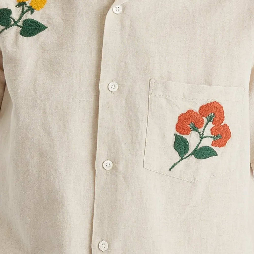 Portuguese Flannel Spring 3 Embroidered Vacation Shirt - Multi