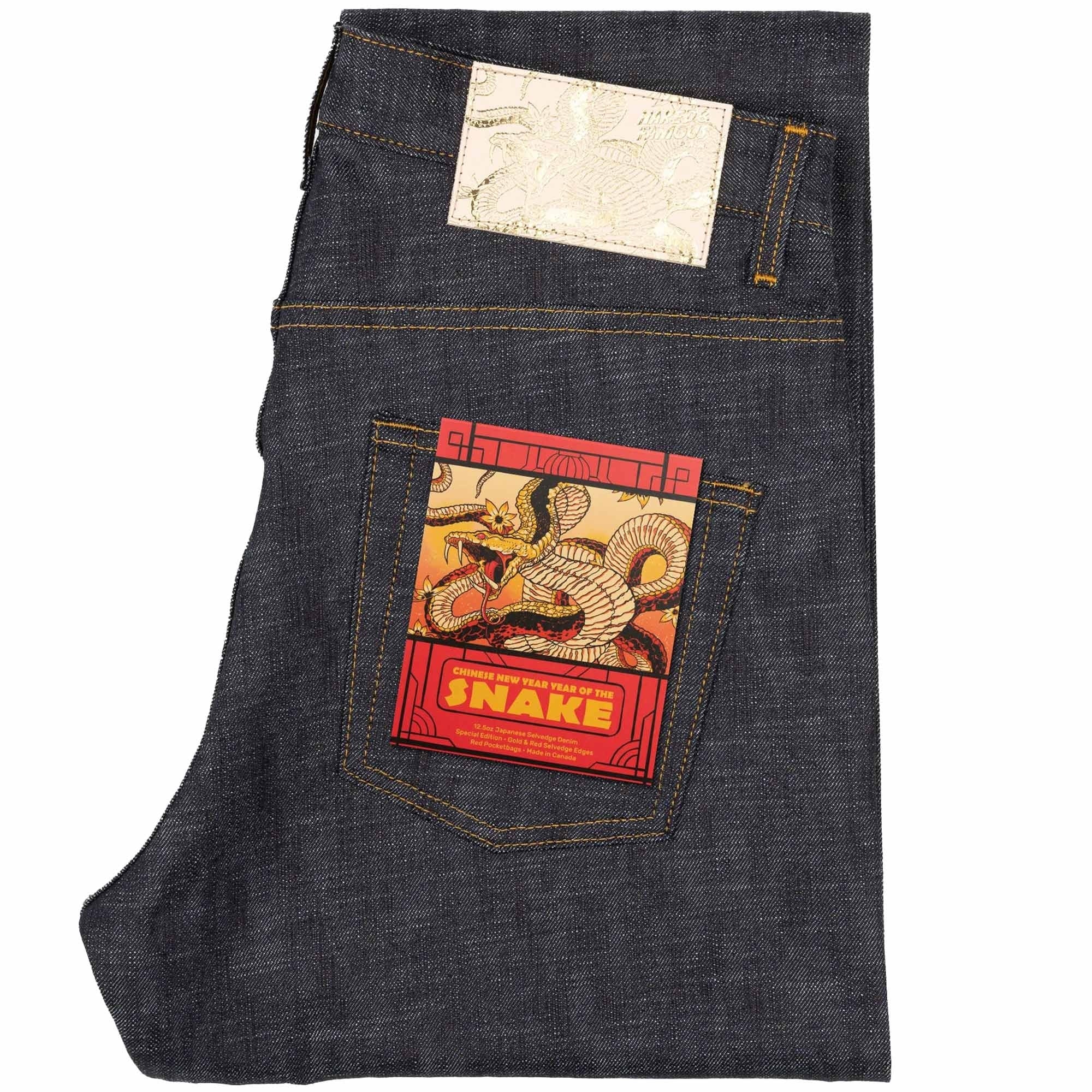 Naked and Famous Denim Weird Guy Chinese New Year Jeans - Indigo