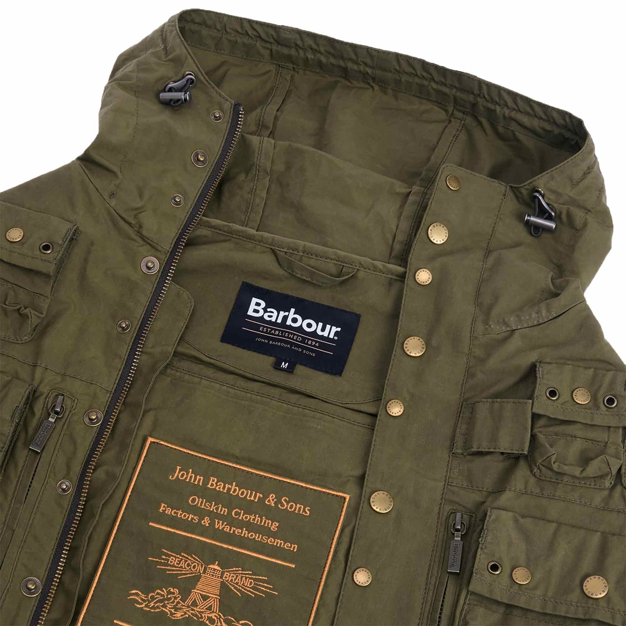 Barbour Field Utility Casual Jacket - Dusky Green