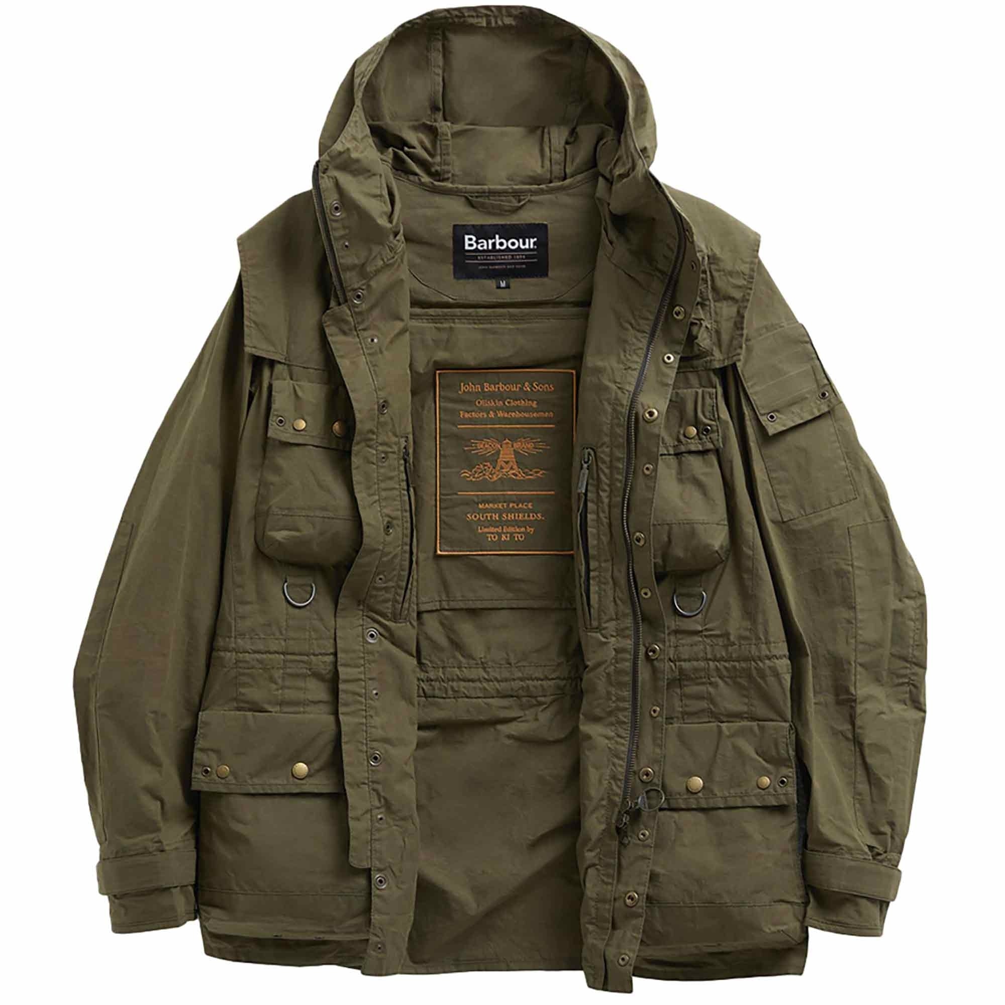 Barbour Field Utility Casual Jacket - Dusky Green