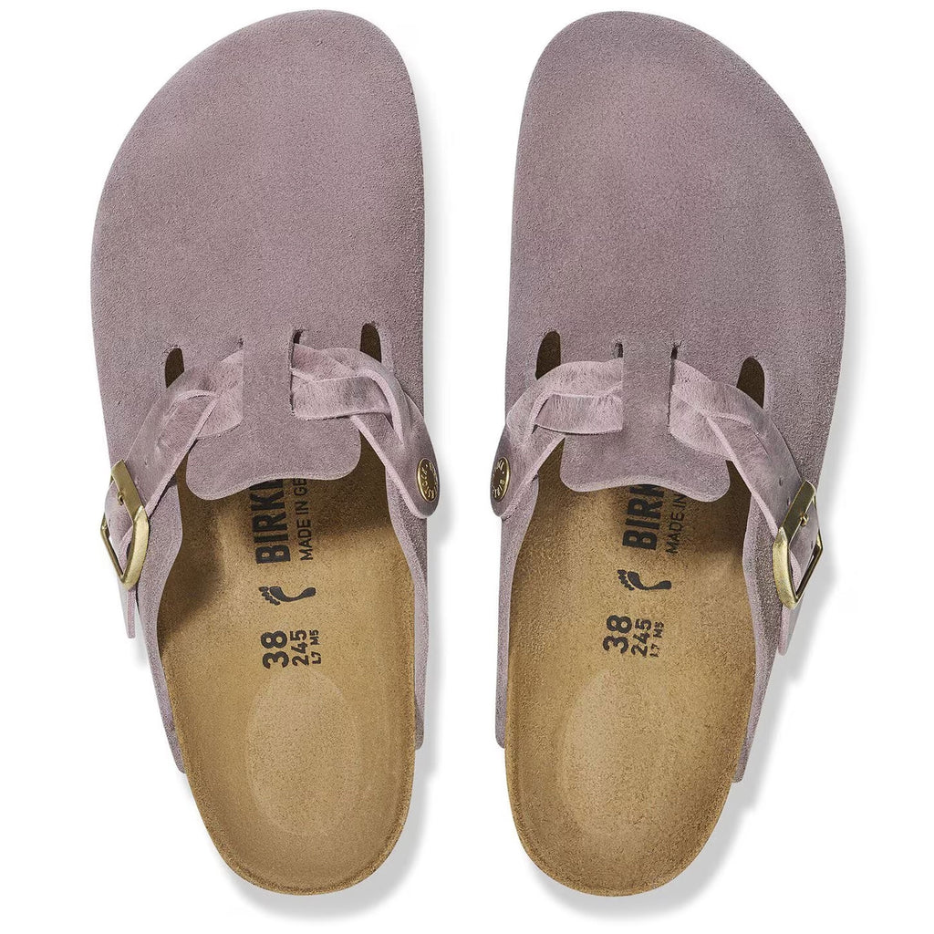 Birkenstock Womens Boston Braided - Faded Purple