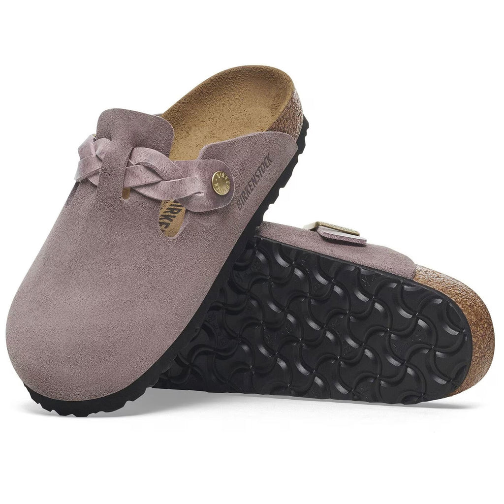 Birkenstock Womens Boston Braided - Faded Purple