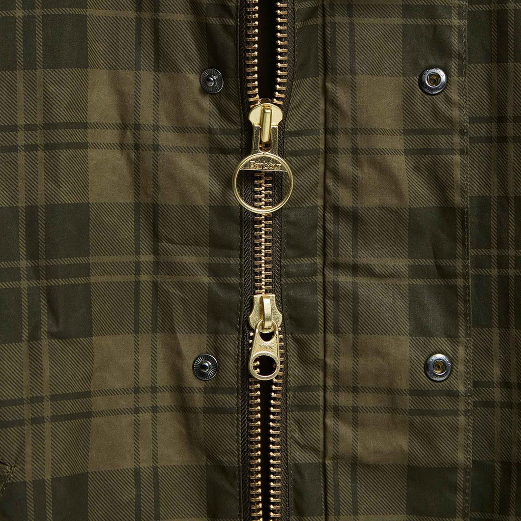 Barbour Transport Check Casual Jacket - Olive
