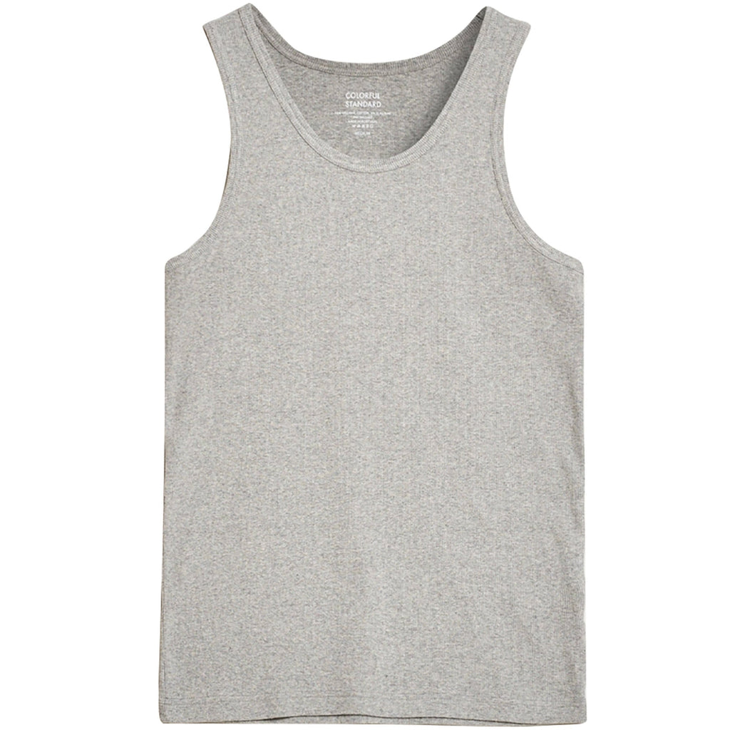 Colorful Standard Organic Rib Tank Top - Heather Grey
