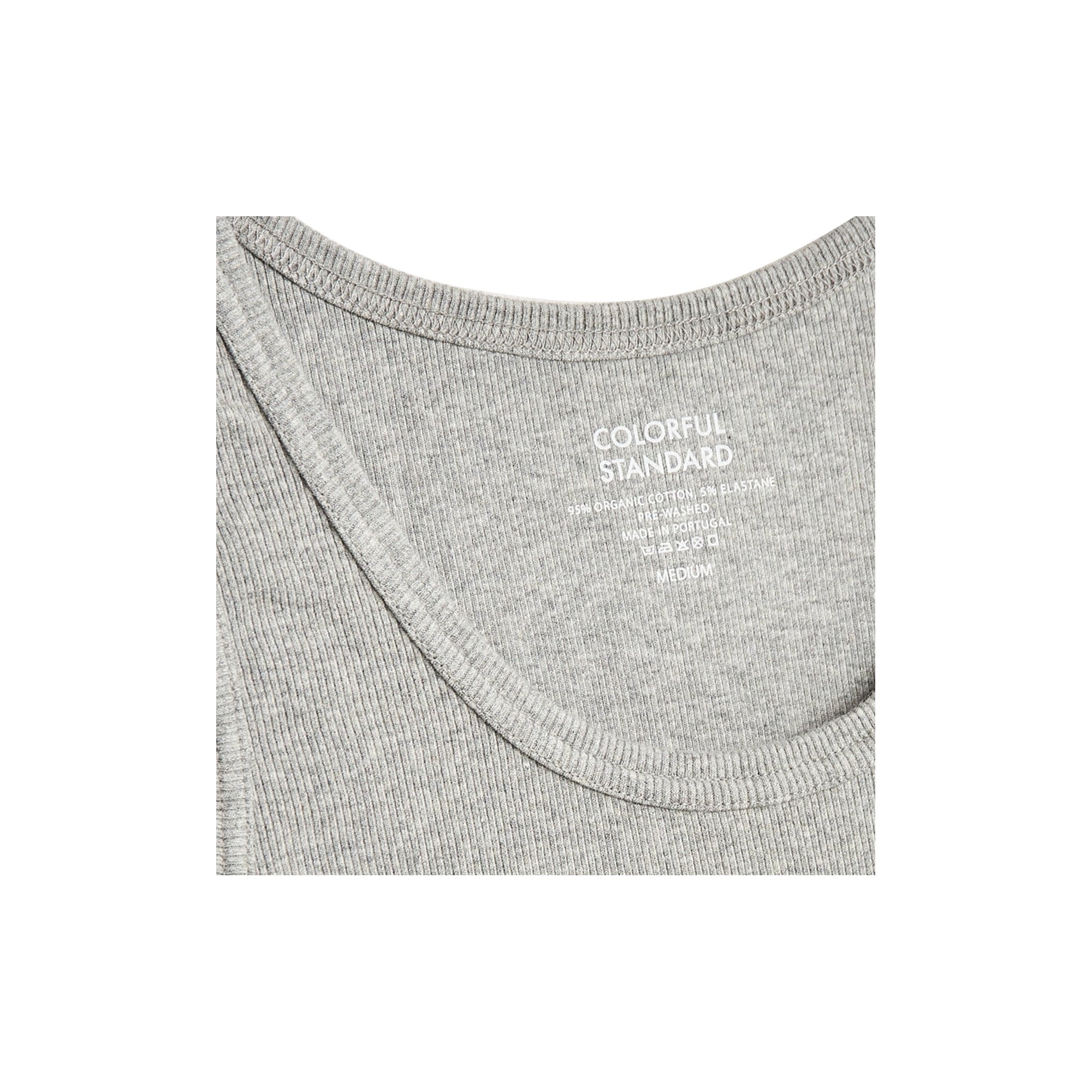Colorful Standard Organic Rib Tank Top - Heather Grey