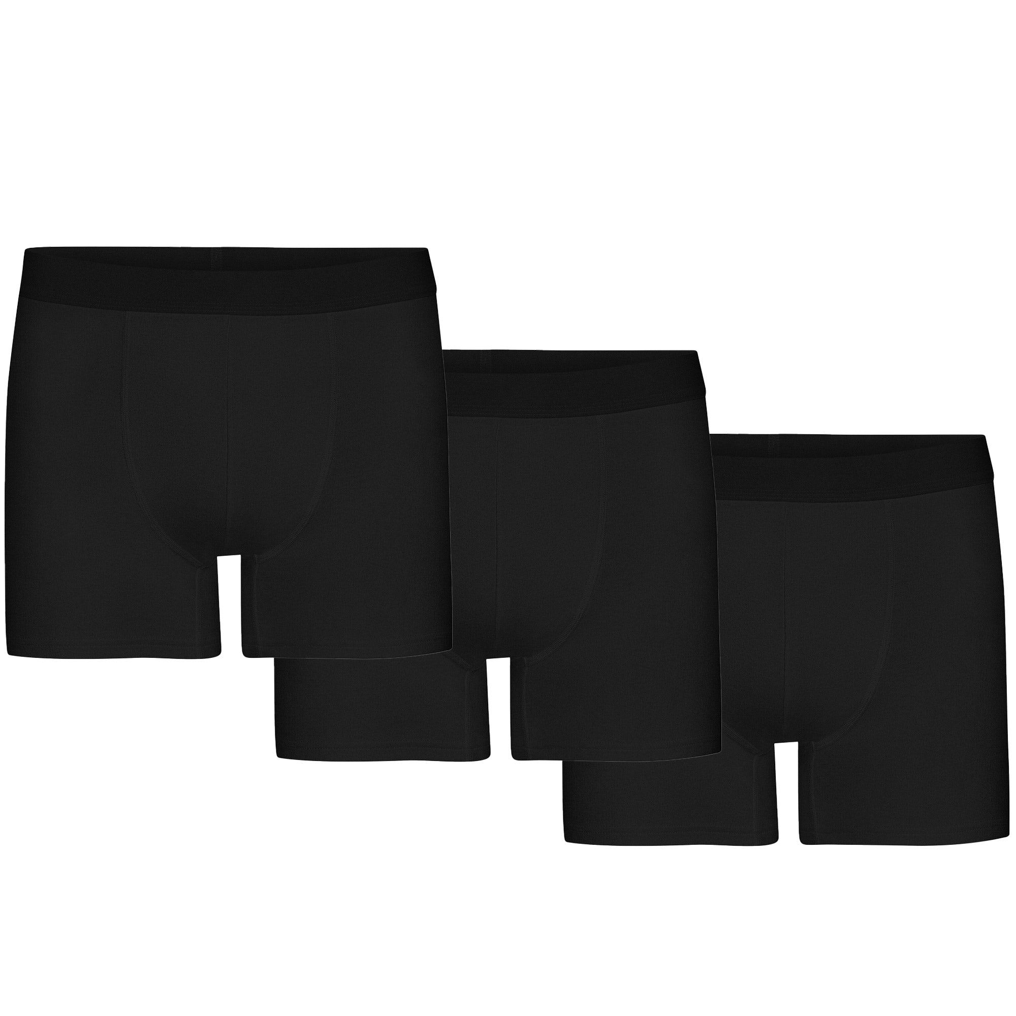 Colorful Standard 3 Pack Classic Organic Boxer Briefs - Deep Black