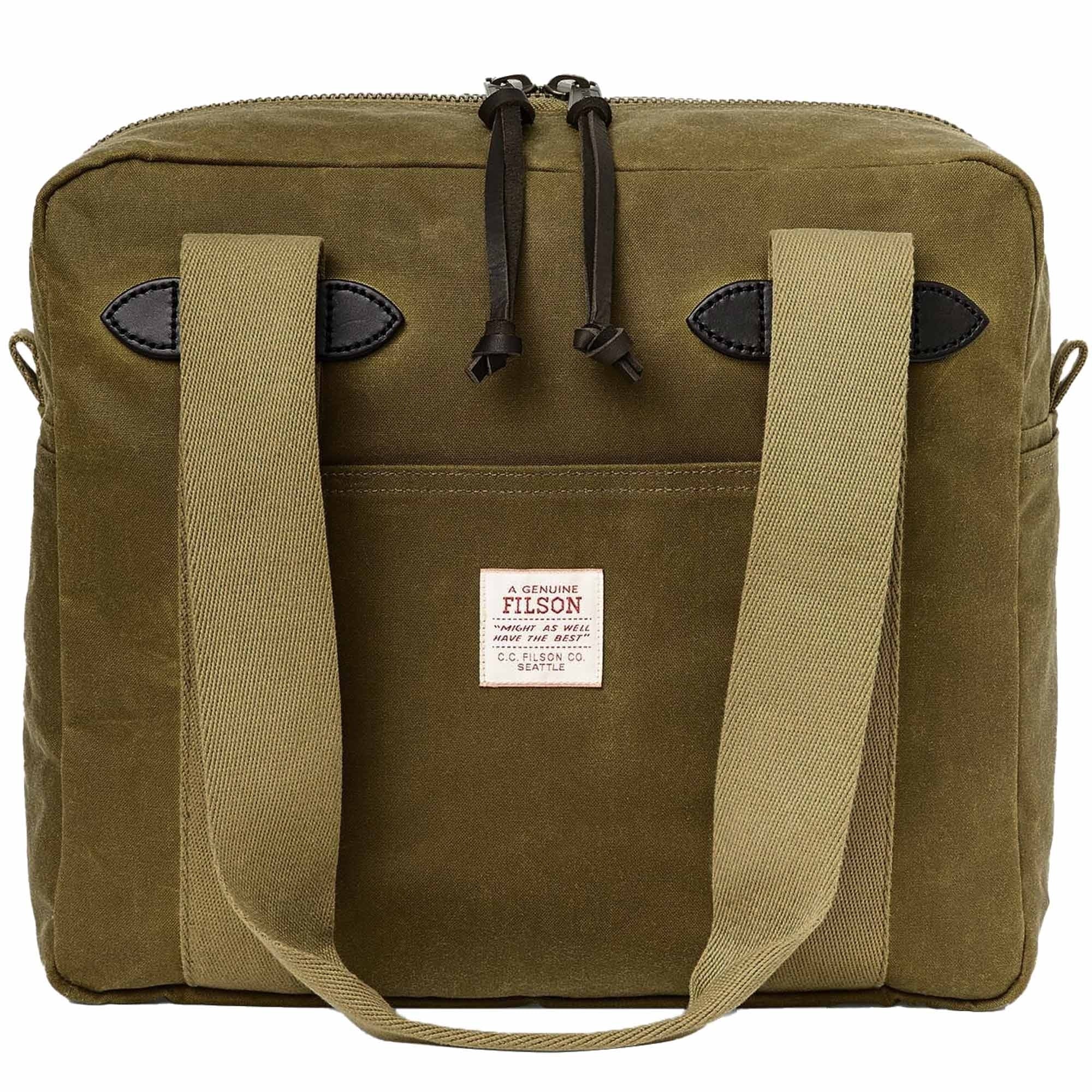 Filson Tin Cloth Tote Bag - Dark Tan