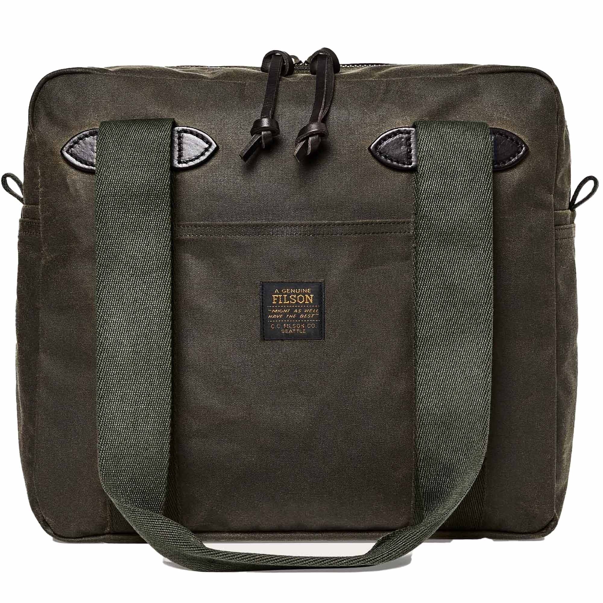 Filson Tin Cloth Tote Bag - Otter Green