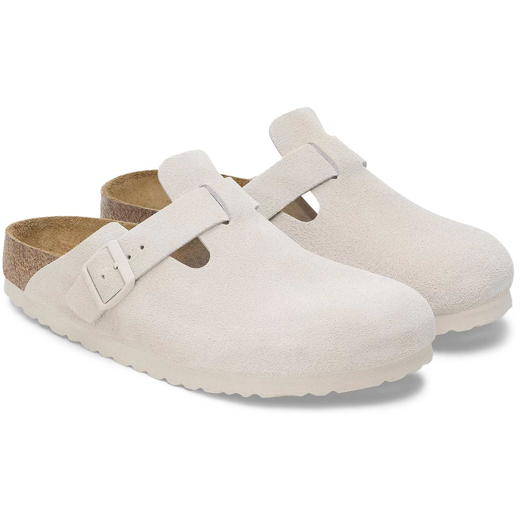 Birkenstock Boston Softbed - Antique White