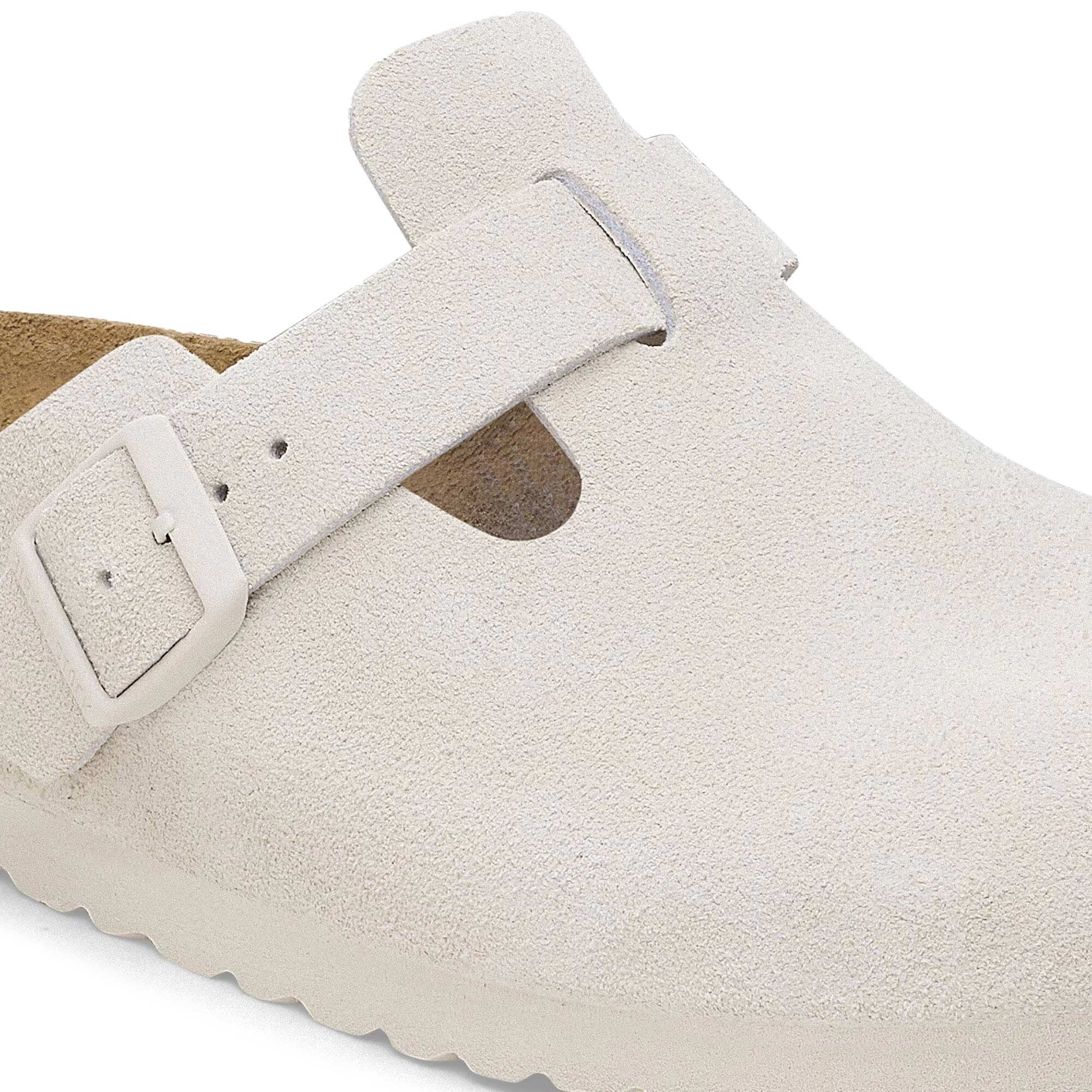 Birkenstock Boston Softbed - Antique White