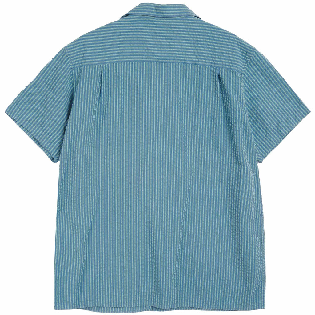 YMC Malick Shirt - Blue and Green