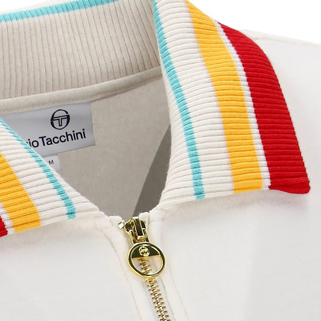 Sergio Tacchini Slice Velour Track Jacket - Gardenia