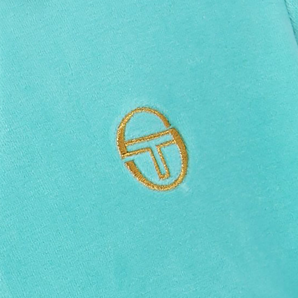 Sergio Tacchini Slice Velour Track Jacket - Pool Blue