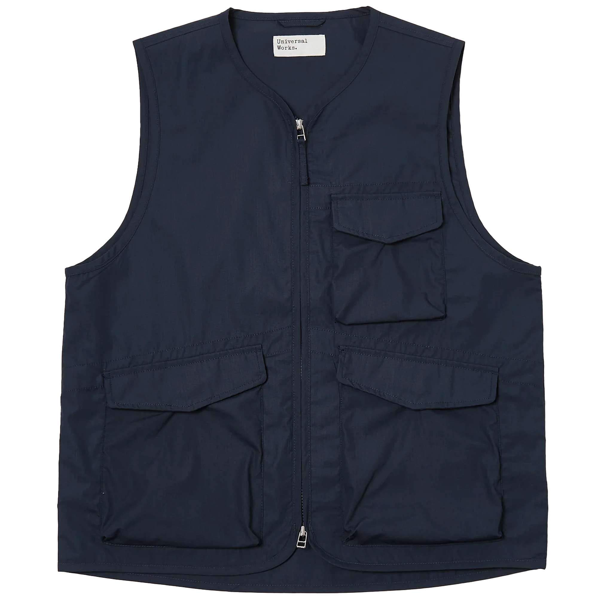Universal Works Parachute Liner Gilet - Navy