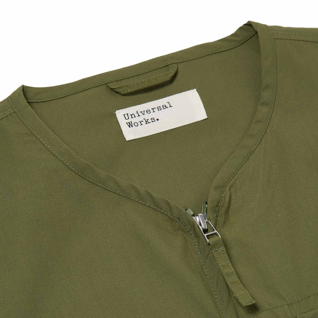 Universal Works Parachute Liner Gilet - Olive
