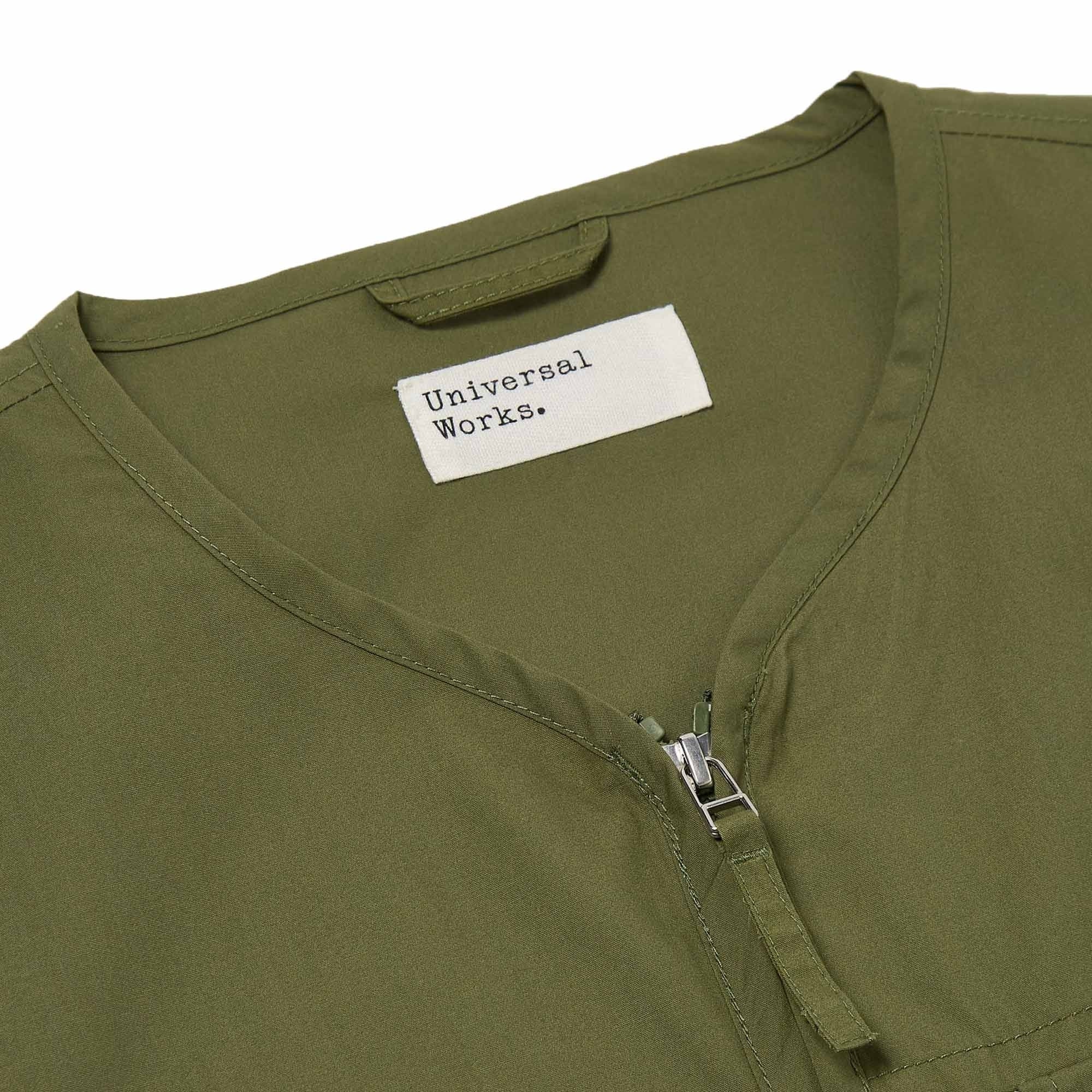 Universal Works Parachute Liner Gilet - Olive