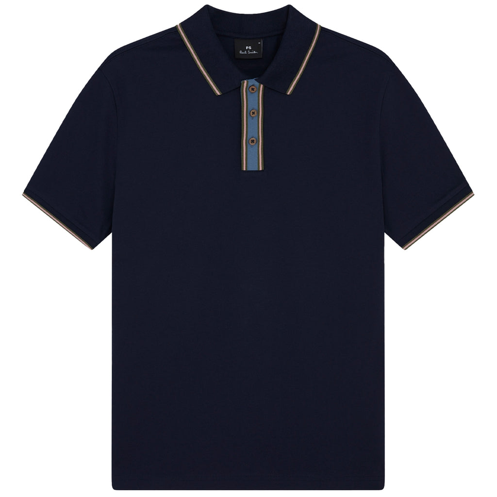 Paul Smith Knit Polo Shirt - Navy