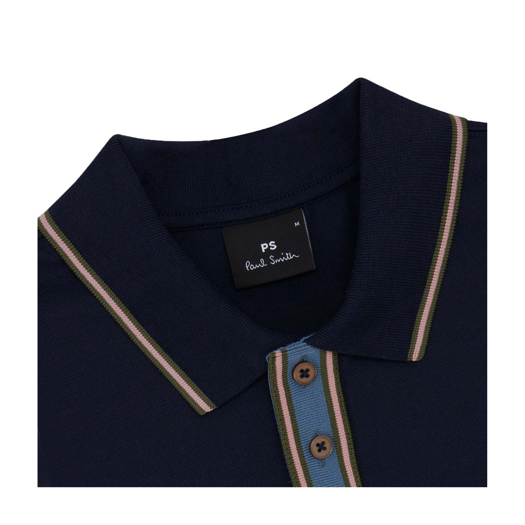 Paul Smith Knit Polo Shirt - Navy