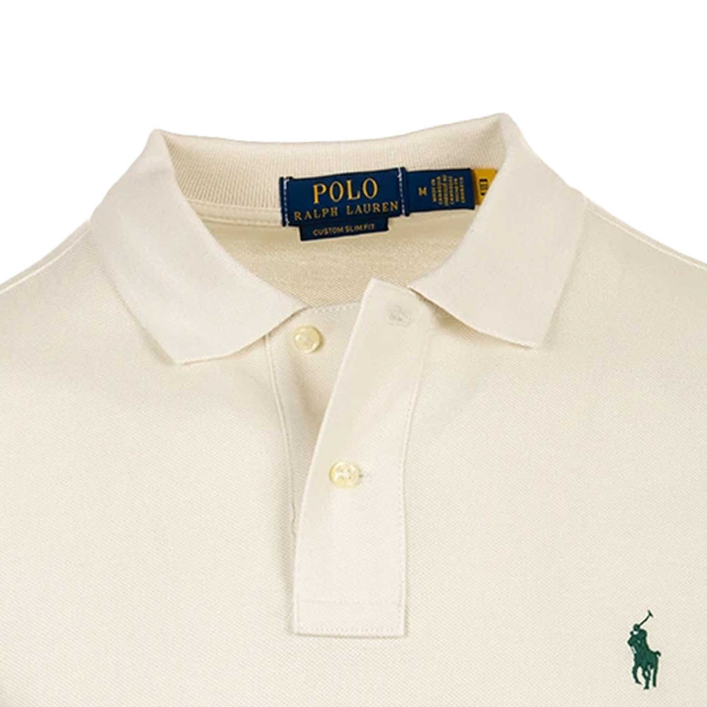 Polo Ralph Lauren Short Sleeve Knit Polo Shirt - Cream
