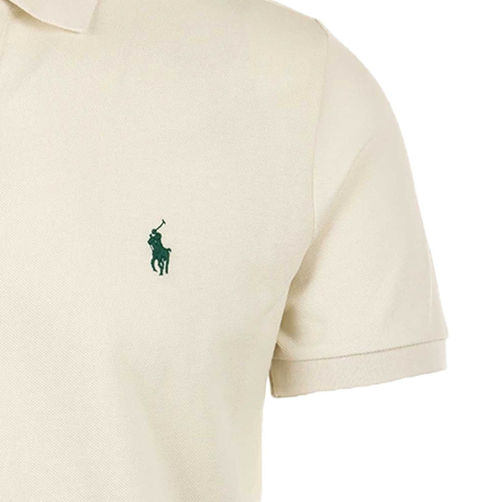 Polo Ralph Lauren Short Sleeve Knit Polo Shirt - Cream