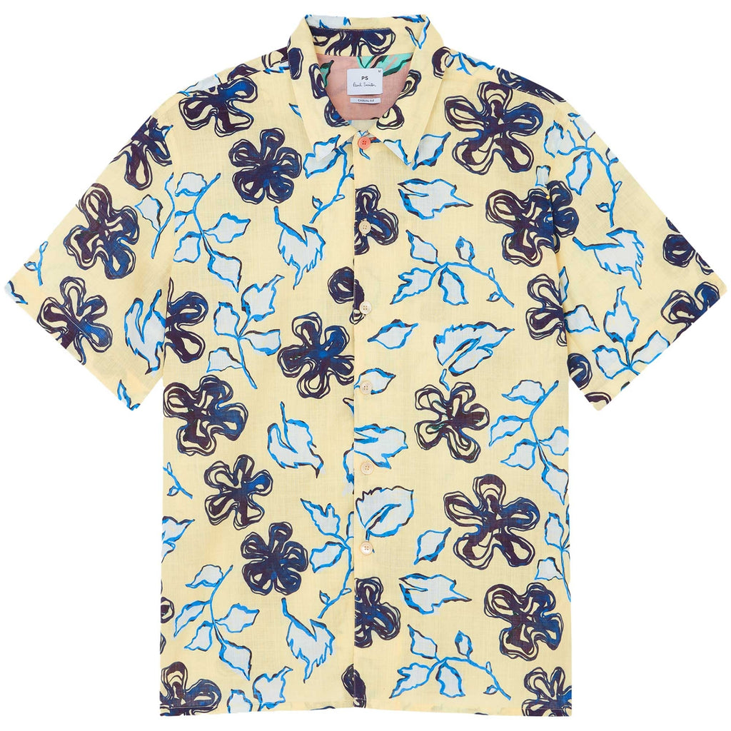 Paul Smith Short Sleeve Casual Fit Shirt - Yellow