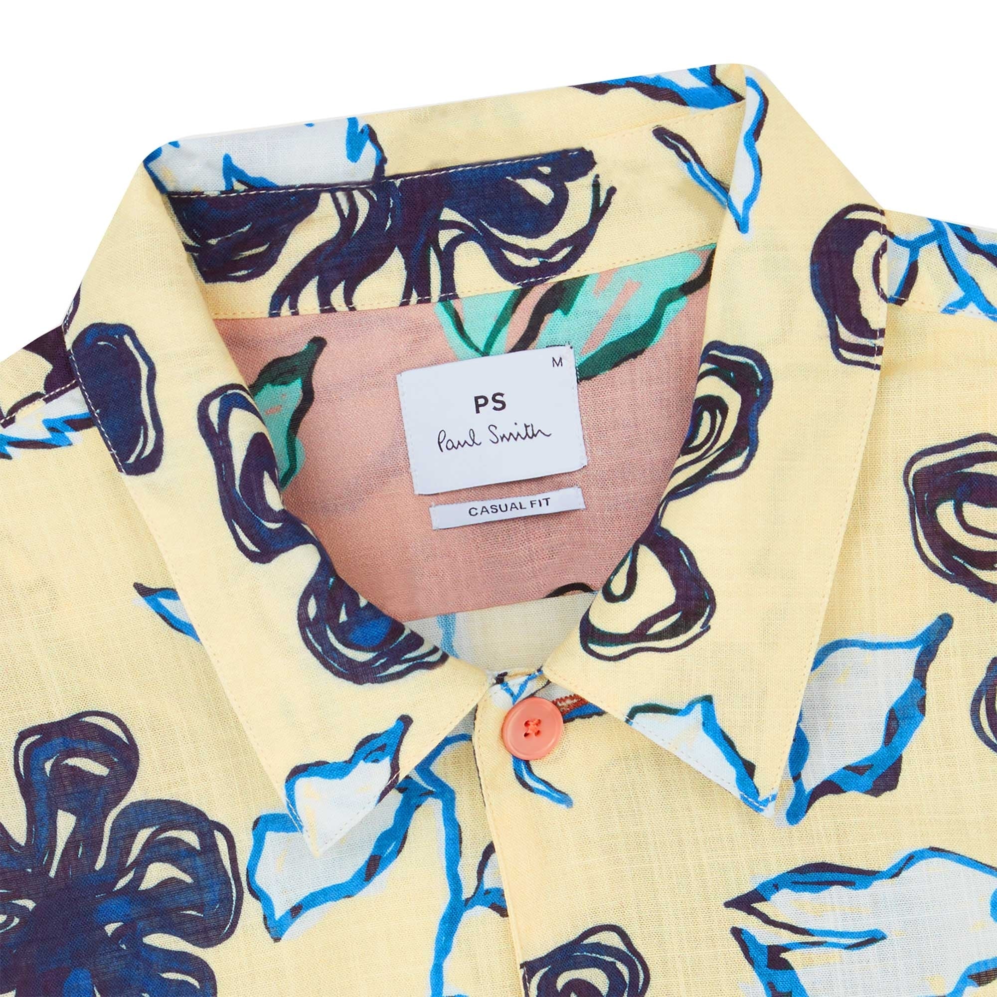 Paul Smith Short Sleeve Casual Fit Shirt - Yellow