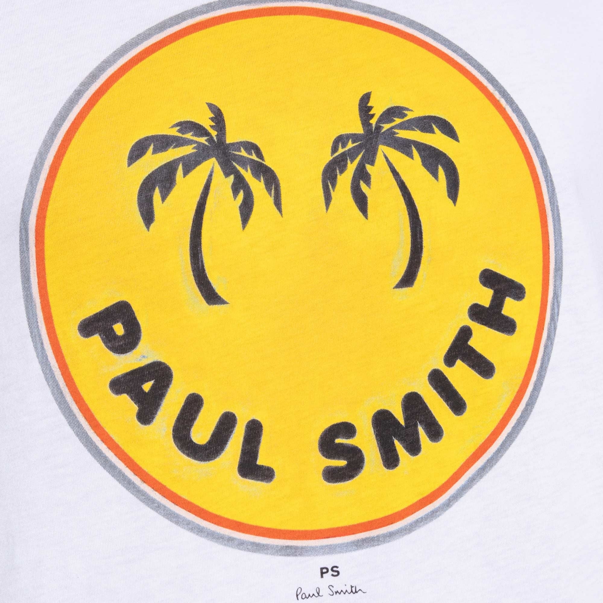 Paul Smith Palm Trees Print T-Shirt - White