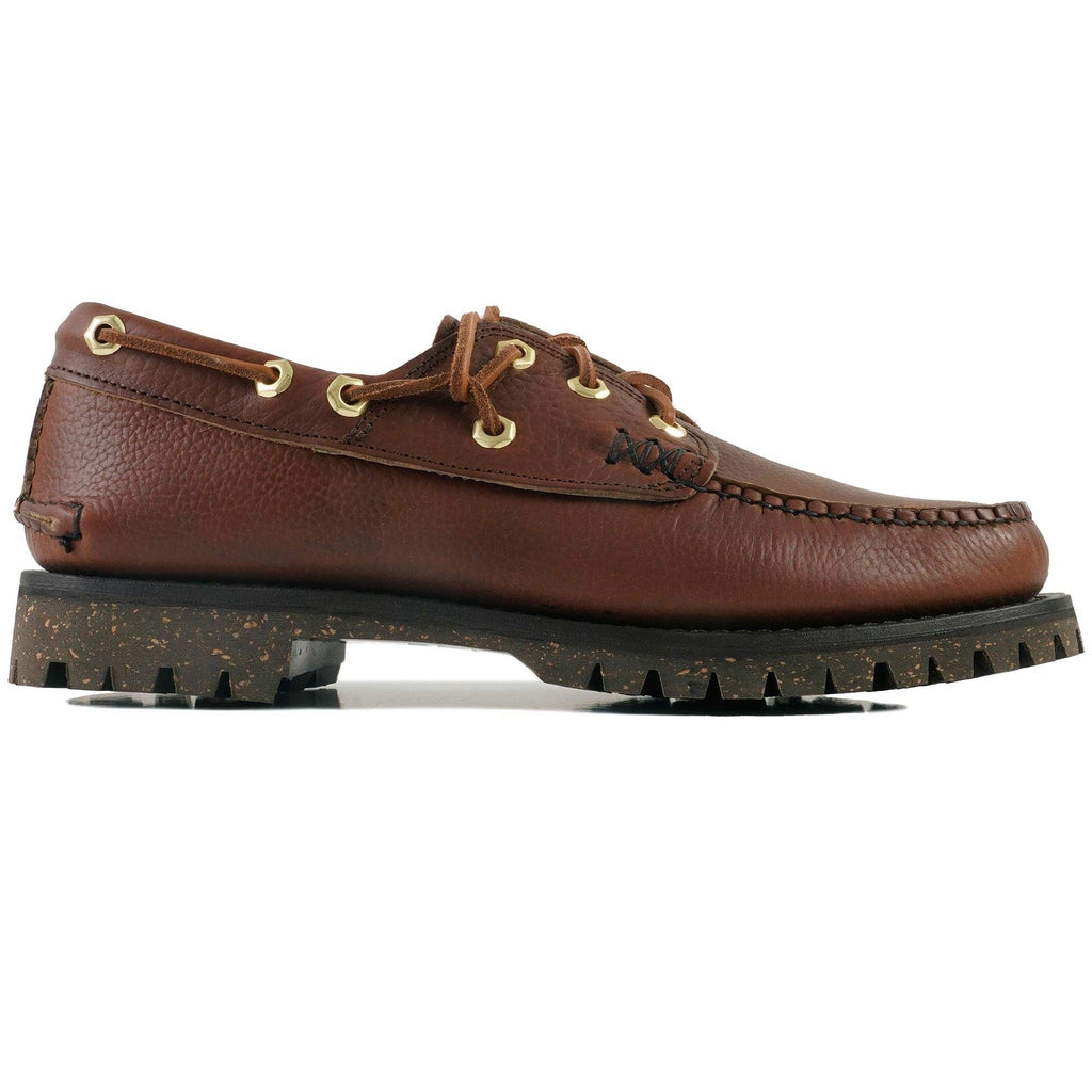 Yuketen Hex Eye Boat Shoes - Grizzly Brown