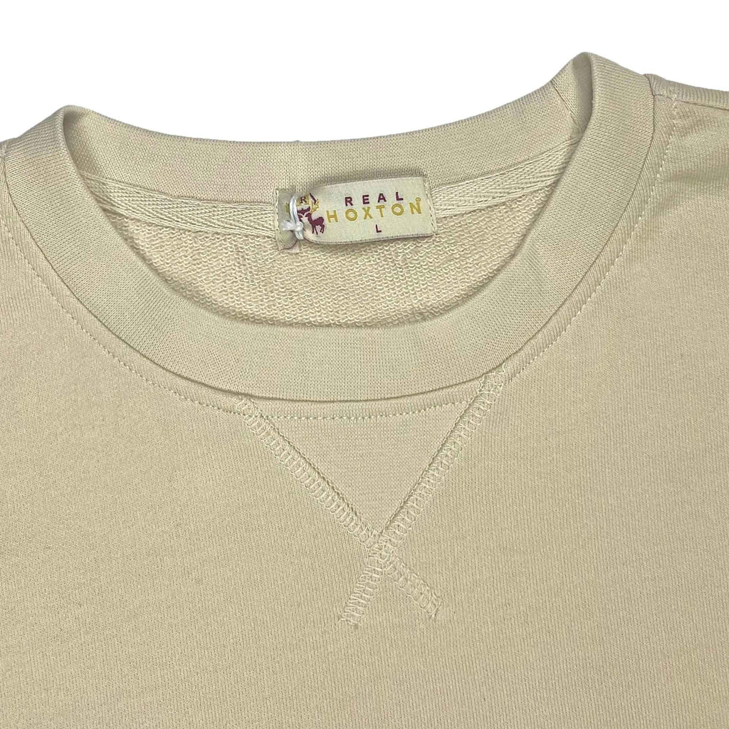 Real Hoxton Loopback Cotton Sweatshirt - Ivory