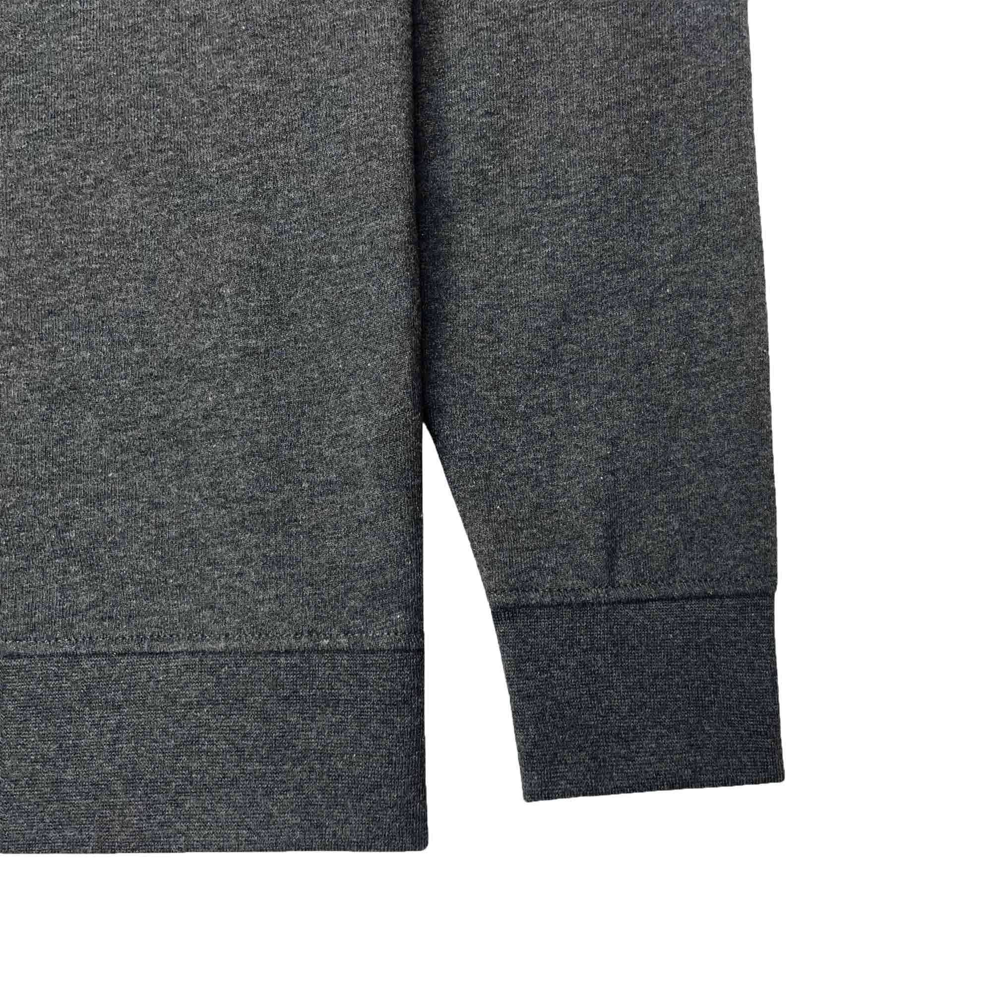 Loopback Cotton Sweatshirt - Charcoal