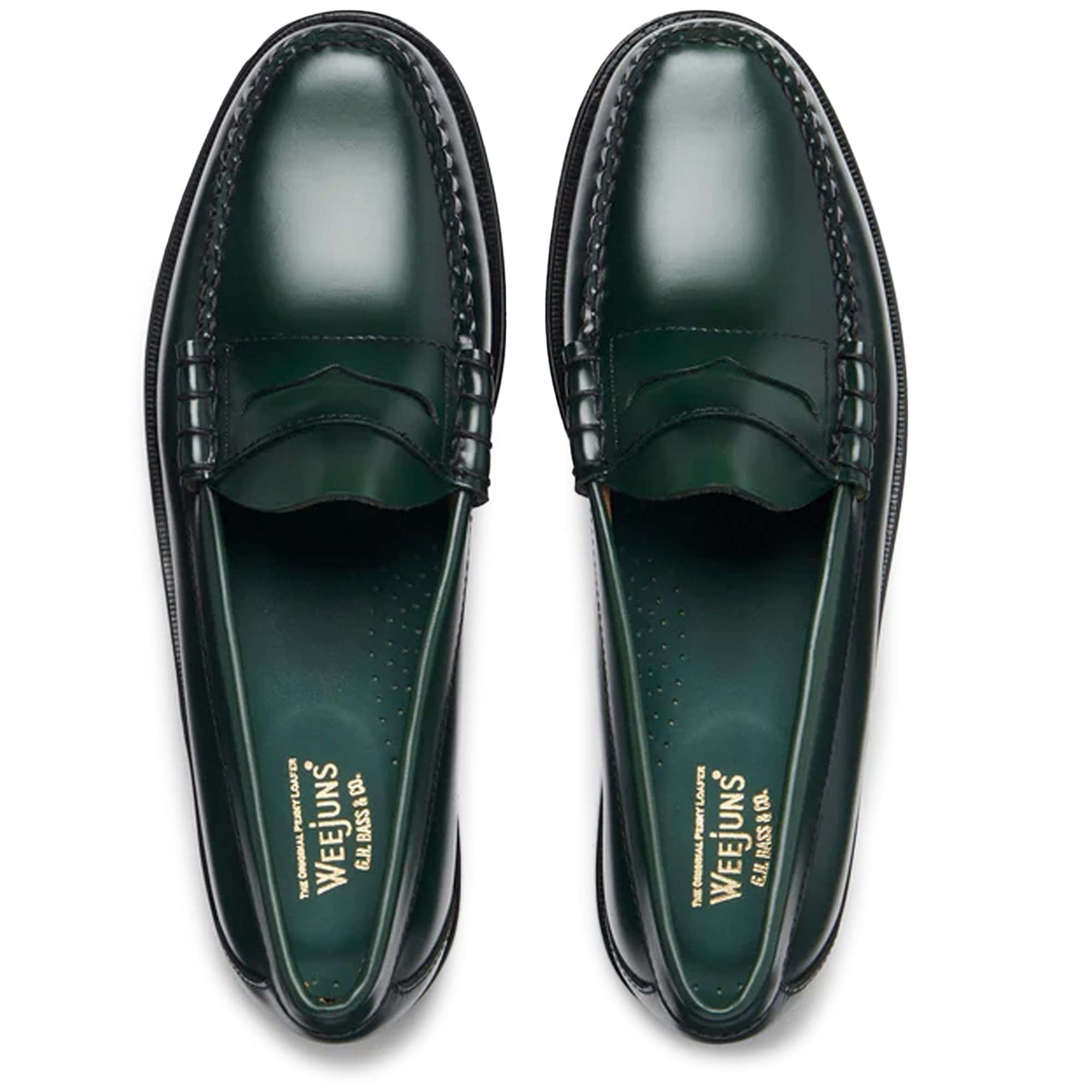 G.H. Bass Weejun Larson Penny Loafers - Dark Green