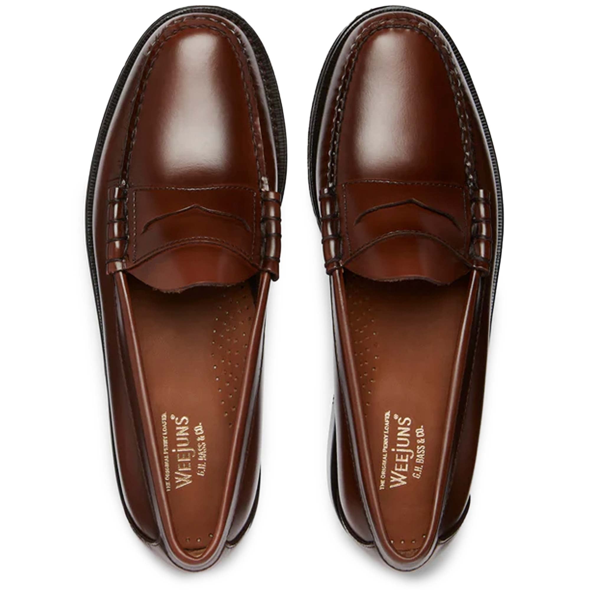 G.H. Bass Weejun Larson Penny Loafers - Mid Brown