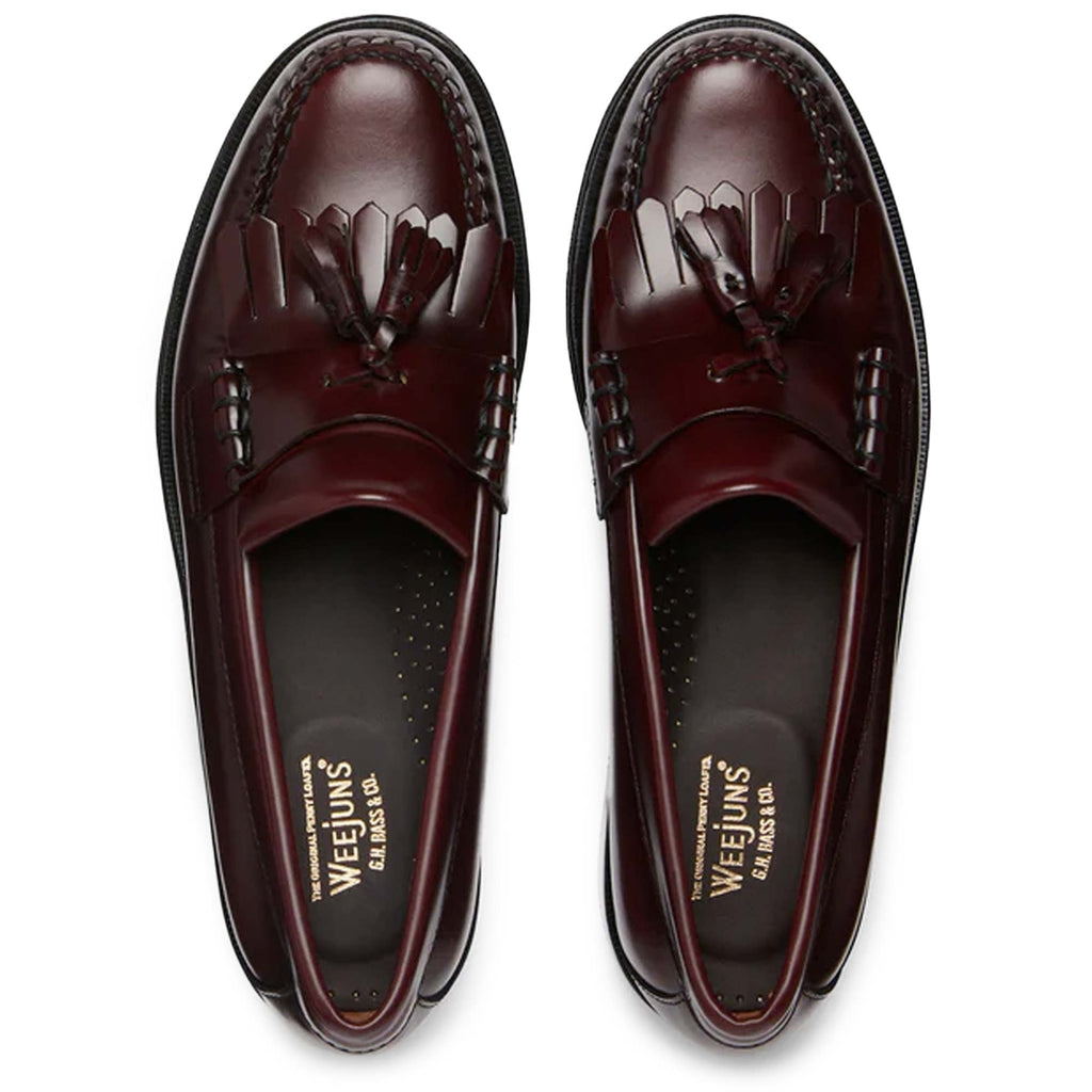 G.H. Bass Weejun Layton II Moc Kiltie Tassel Loafers - Wine