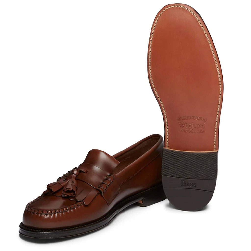 G.H. Bass Weejun Layton II Moc Kiltie Tassel Loafers - Mid Brown