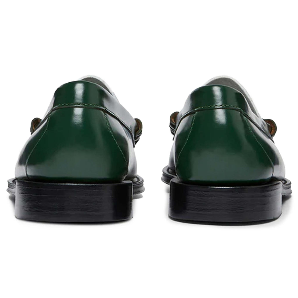 G.H. Bass Weejun Larson Penny Loafers - Dark Green/White