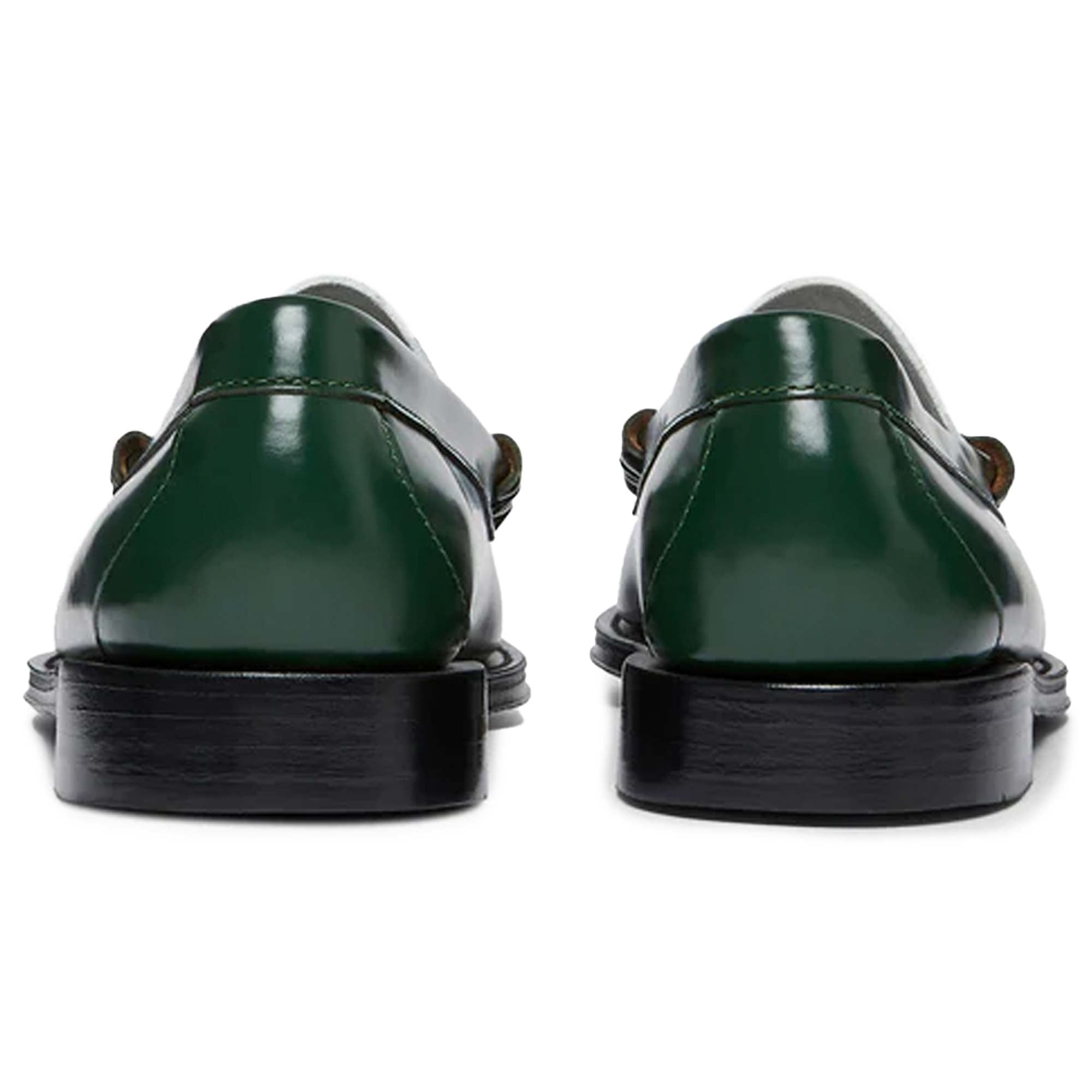 G.H. Bass Weejun Larson Penny Loafers - Dark Green/White